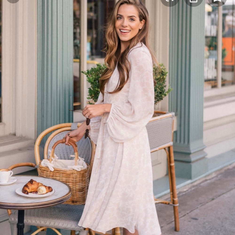 Gal Meets Glam Esther Chiffon Button Down Dress